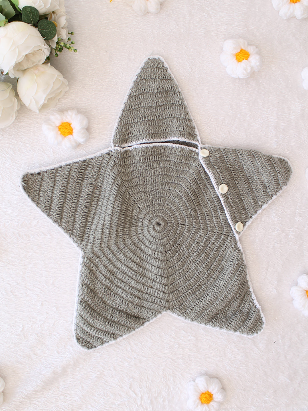 Newborn Star Shaped Photography Prop - Grey