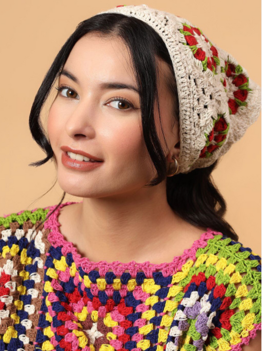 Women's Handmade Crochet Head Cap