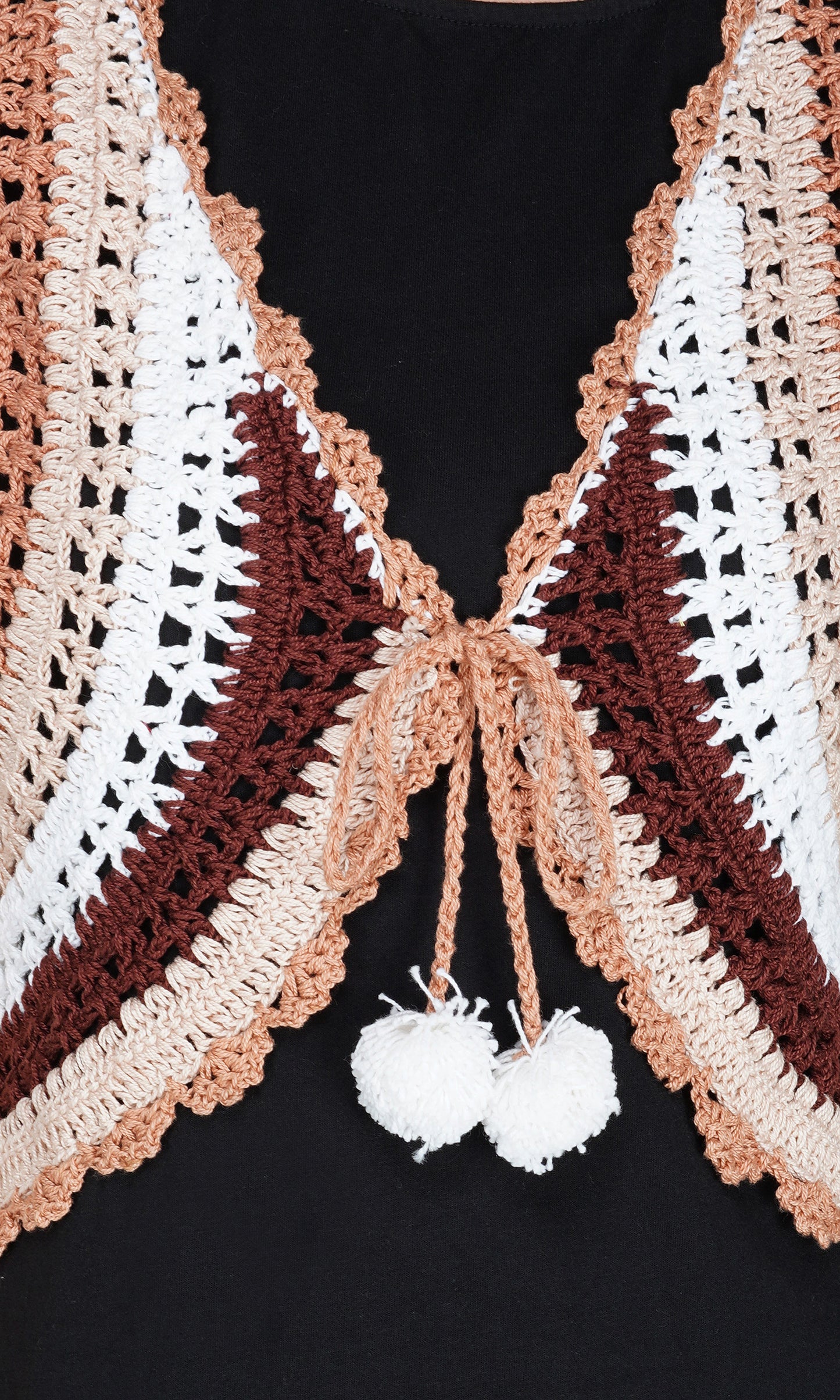 Women’s Handmade Crochet Shrug Top