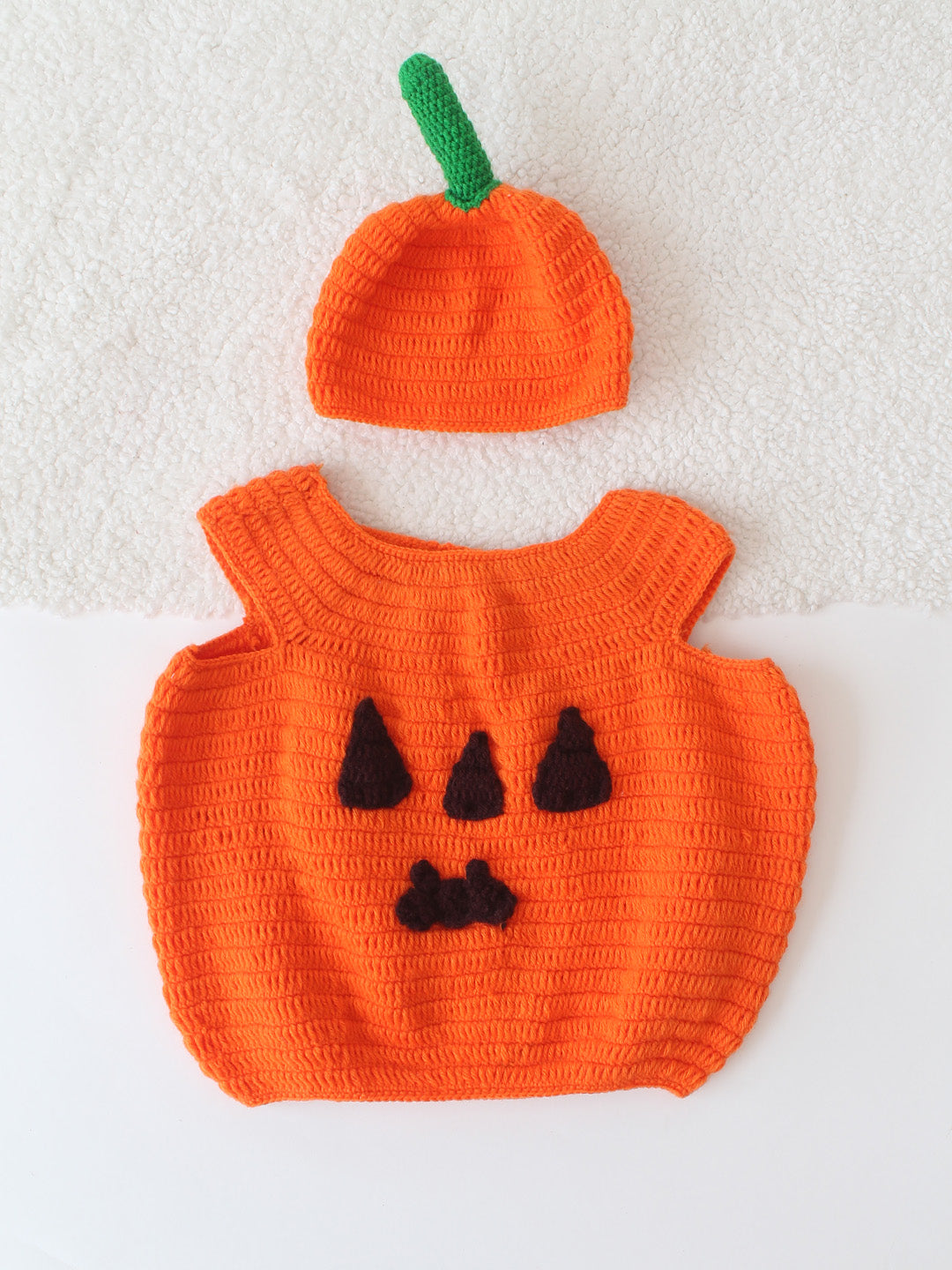 Pumpkin Infant Photography Costume - Orange