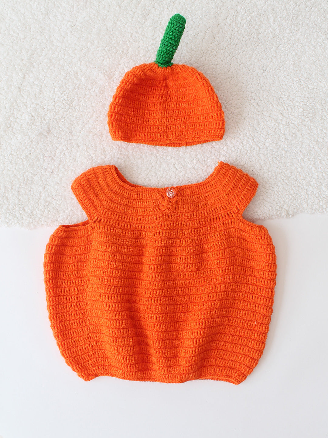 Pumpkin Infant Photography Costume - Orange