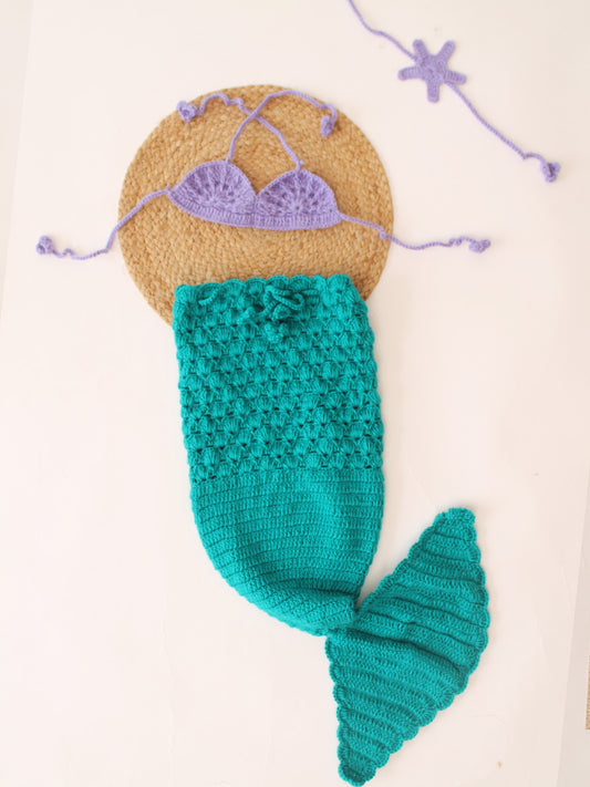 Mermaid Tail Photography Prop-Green