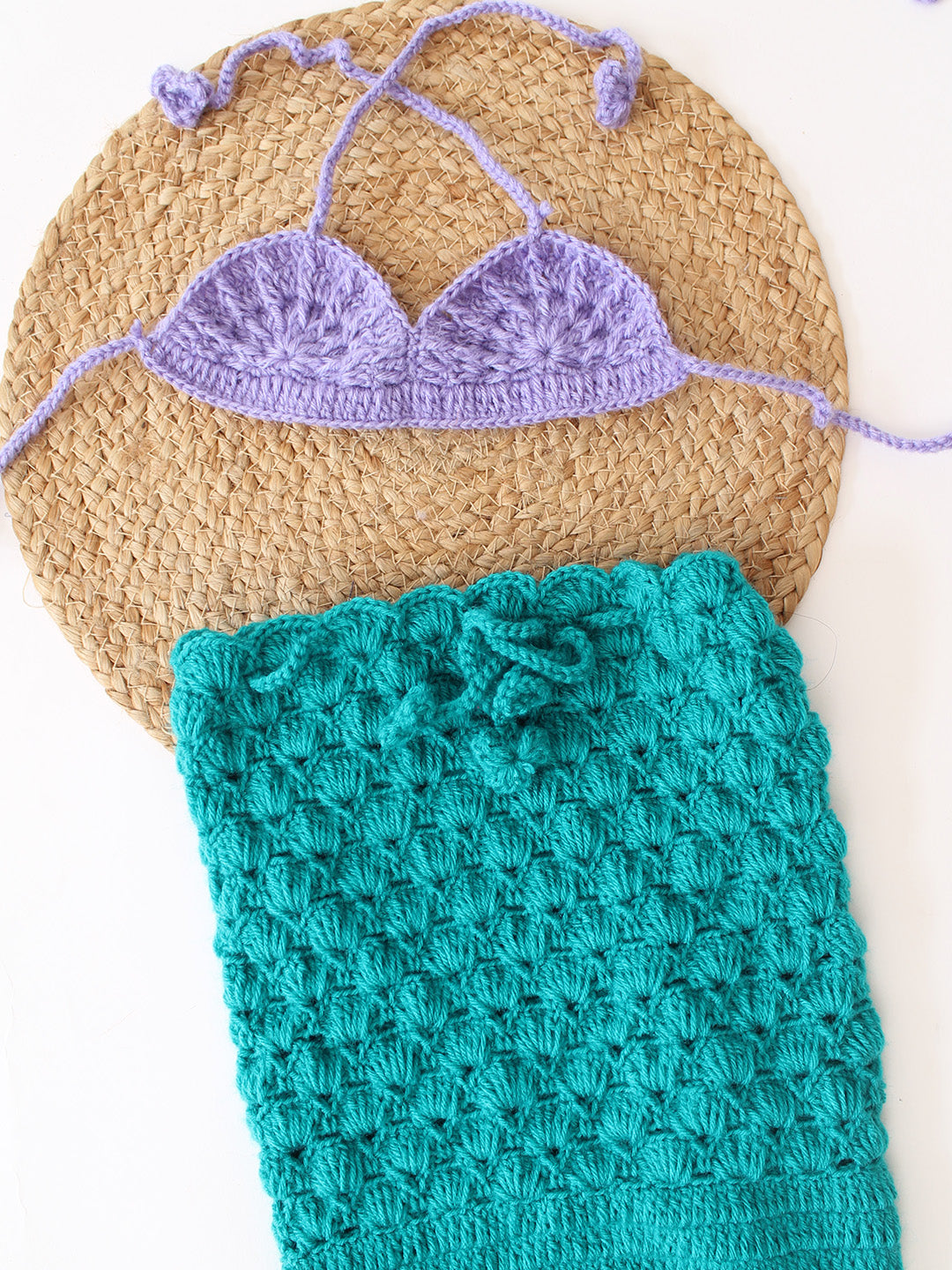 Mermaid Tail Photography Prop-Green