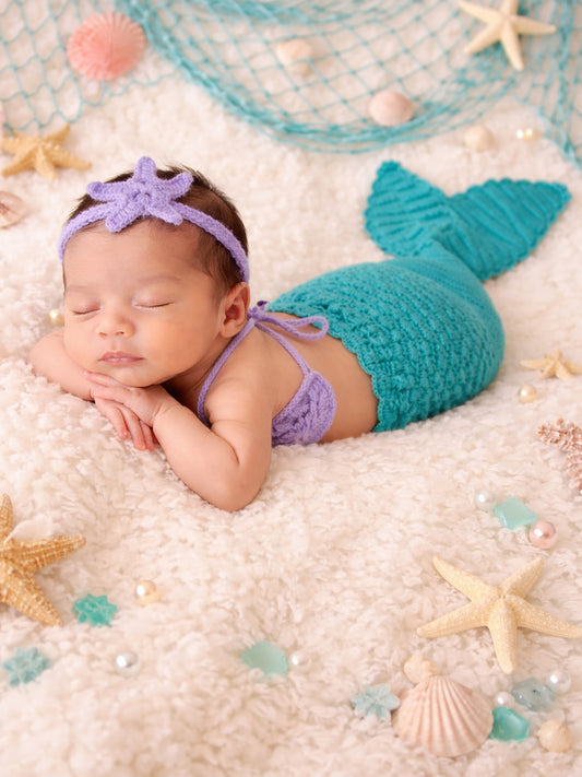 Mermaid Tail Photography Prop-Green