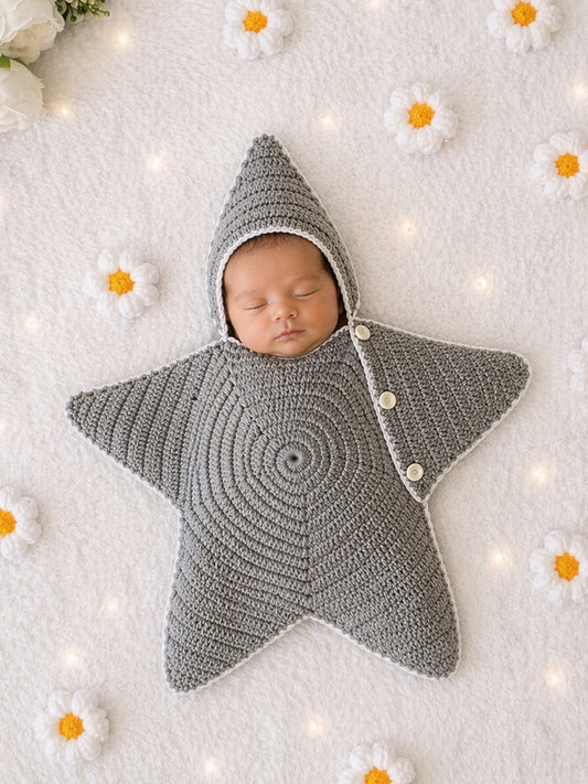Newborn Star Shaped Photography Prop - Grey