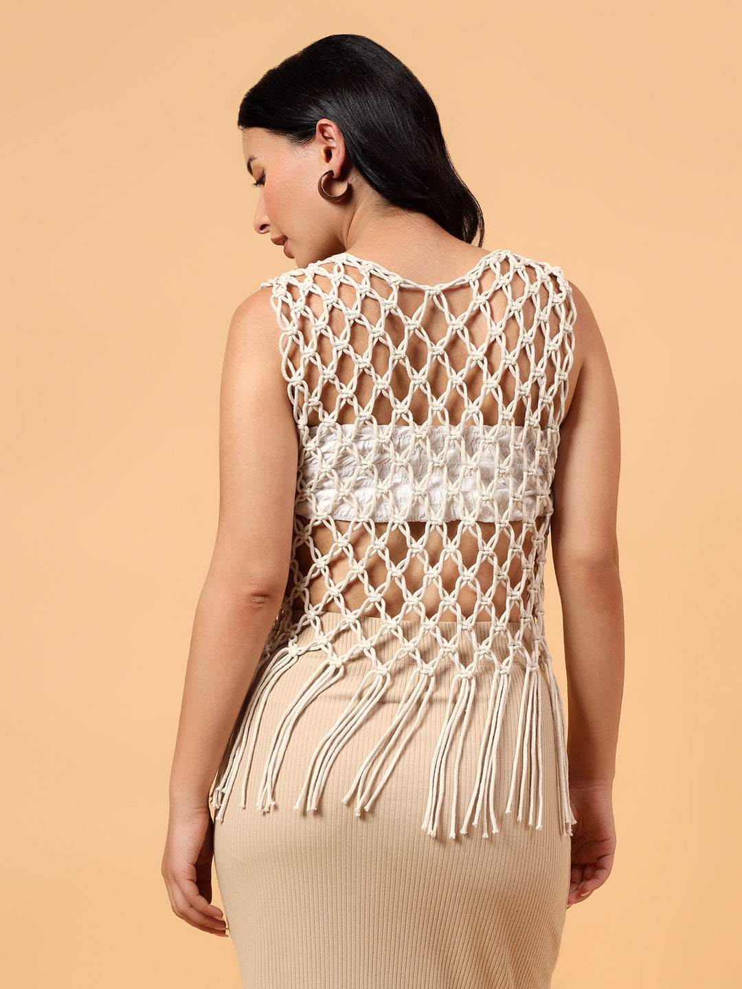 Macrame Bohemain Top - Off White